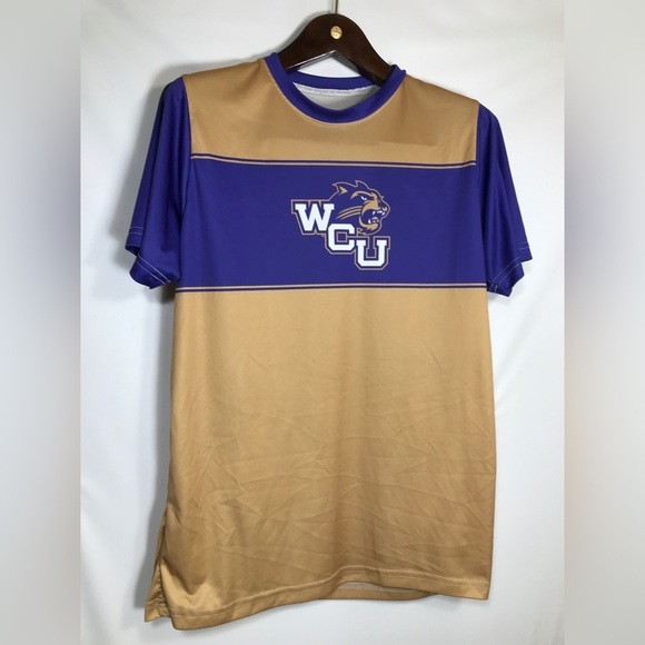 Western Carolina University Catamounts WCU Gold T-Shirt Sz Adult Medium - Picture 1 of 6
